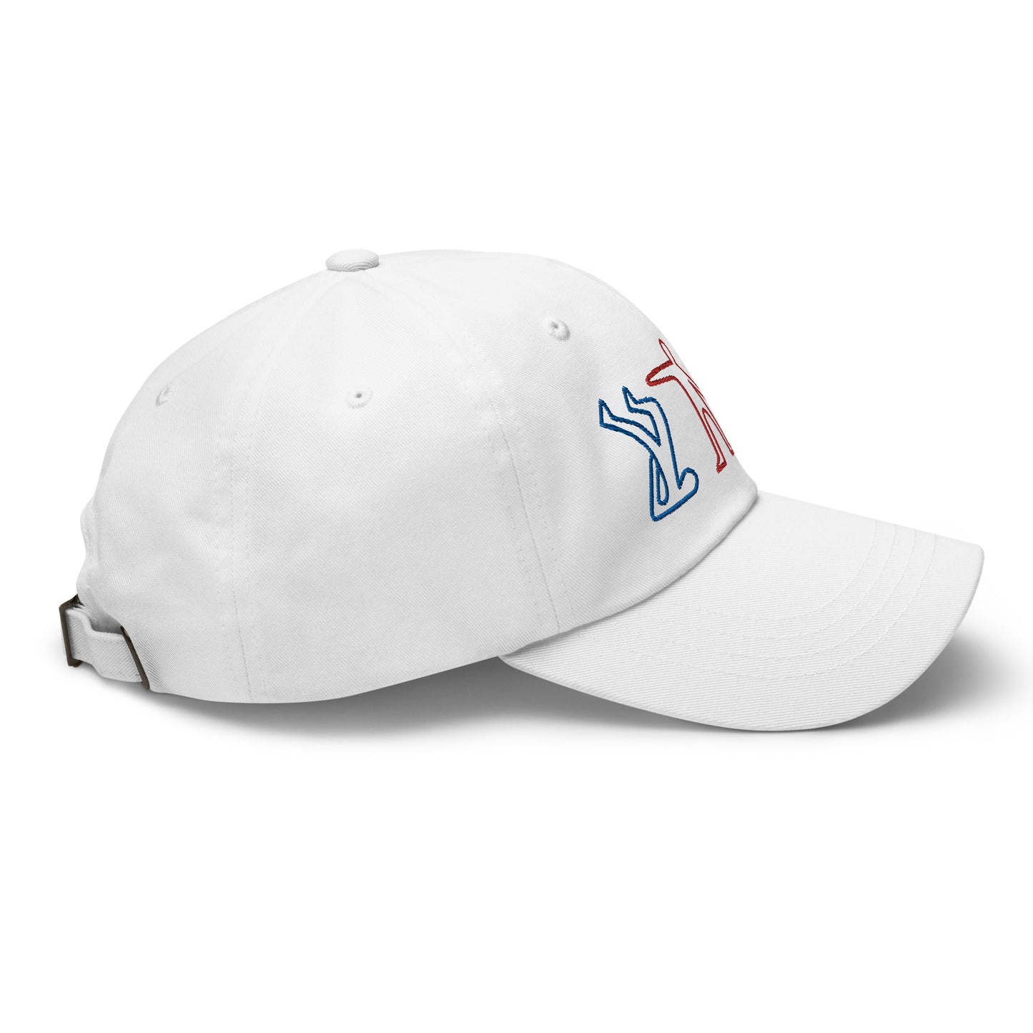 Casquette de Baseball de couleur blanche " 3 bonhommes"