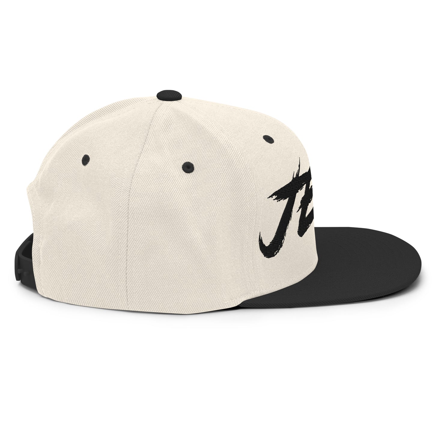 Casquette SnapBack de couleur beige et noire "Jeep"