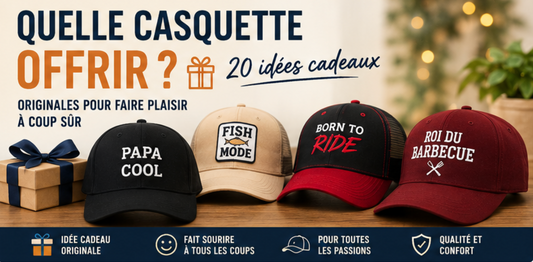 Une casquette est le cadeau idéale pour n'importe quelle personne, ami, famille, proche, collègue, ...