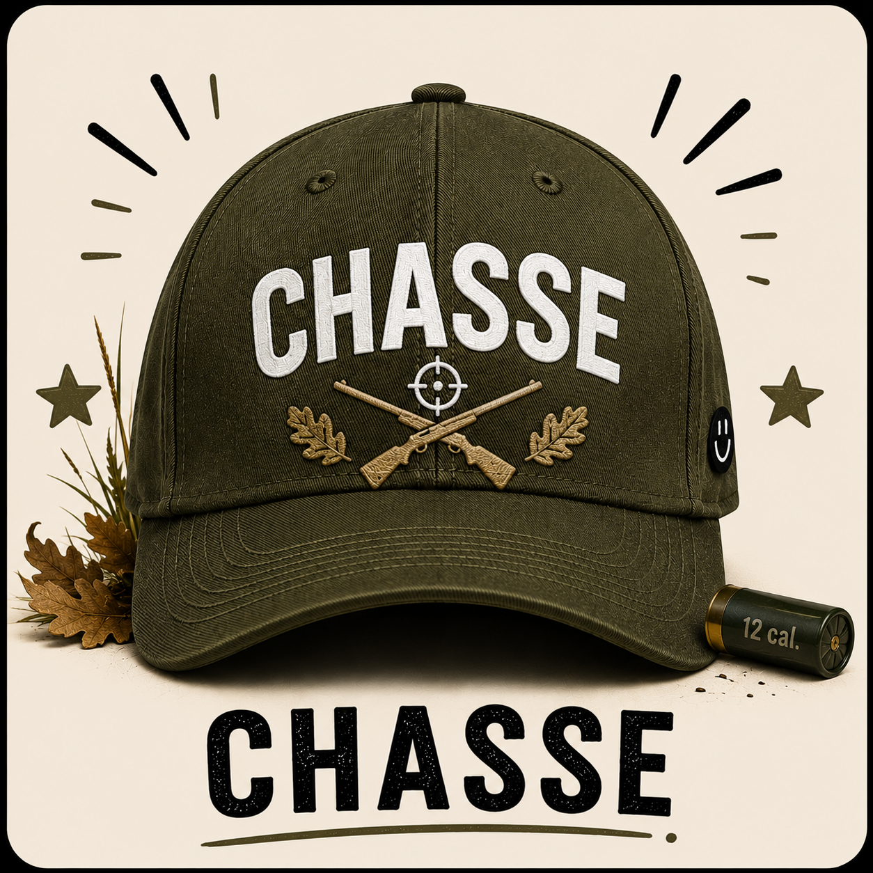 Casquettes humour Chasse