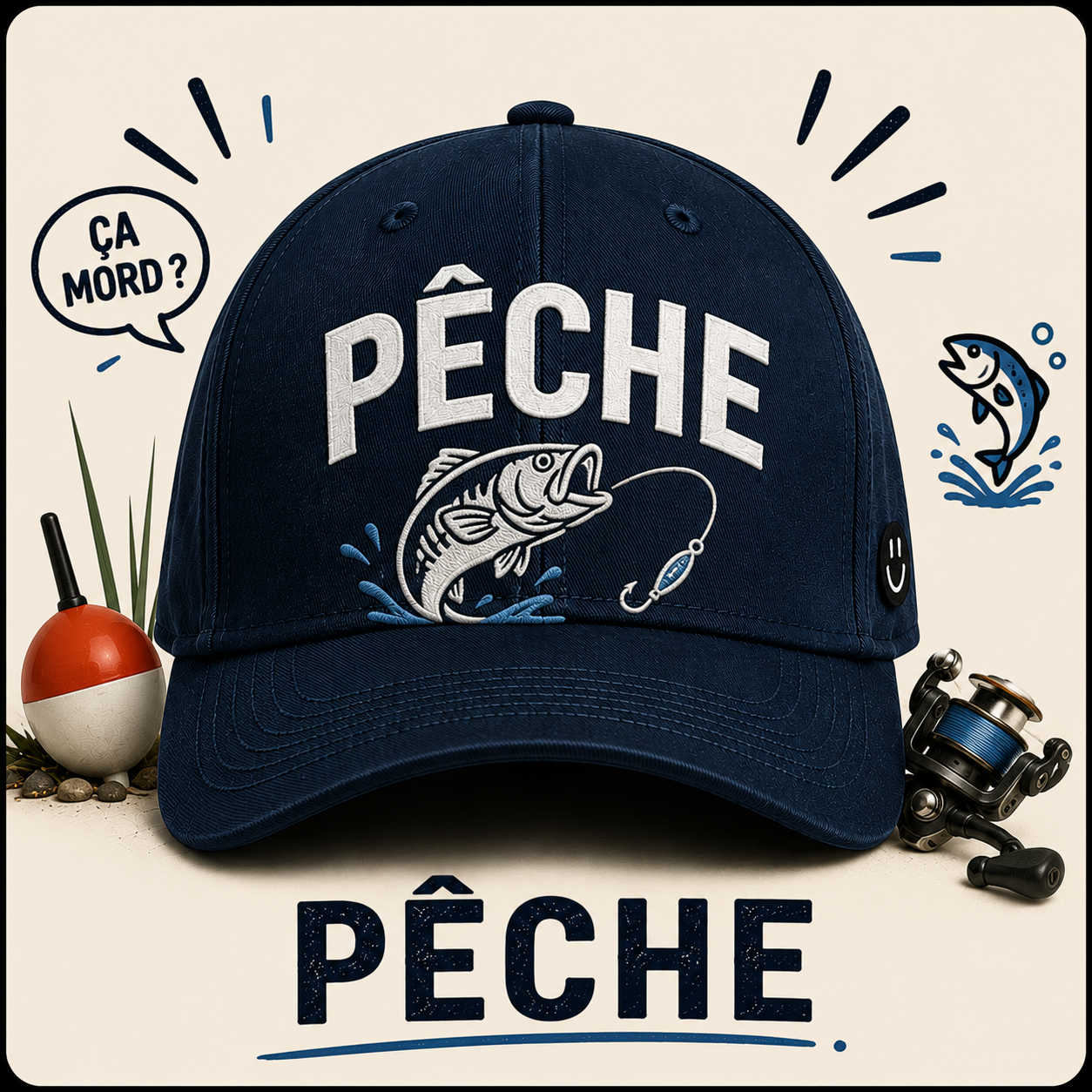 Casquettes humour Pêche