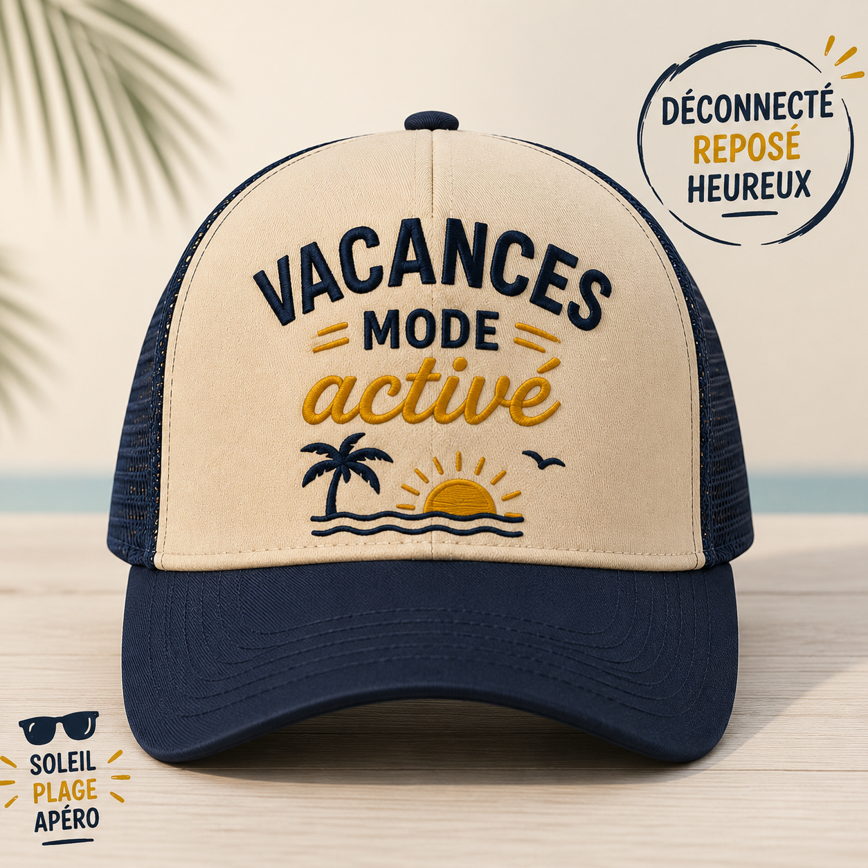 Casquettes humour Vacances
