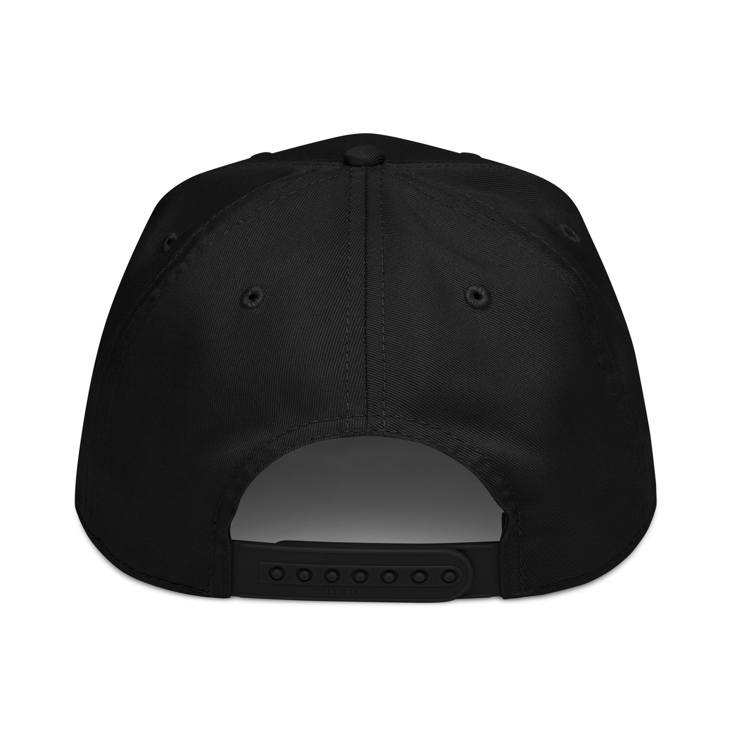 Casquette Snapback, brodée « Virages d'abord », en Noir, vue arrière, image 8