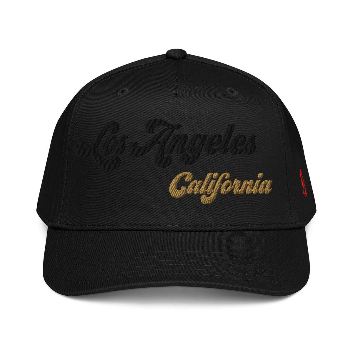 Casquette Snapback, brodée « Los Angeles California », en Noir, vue de face, image 2