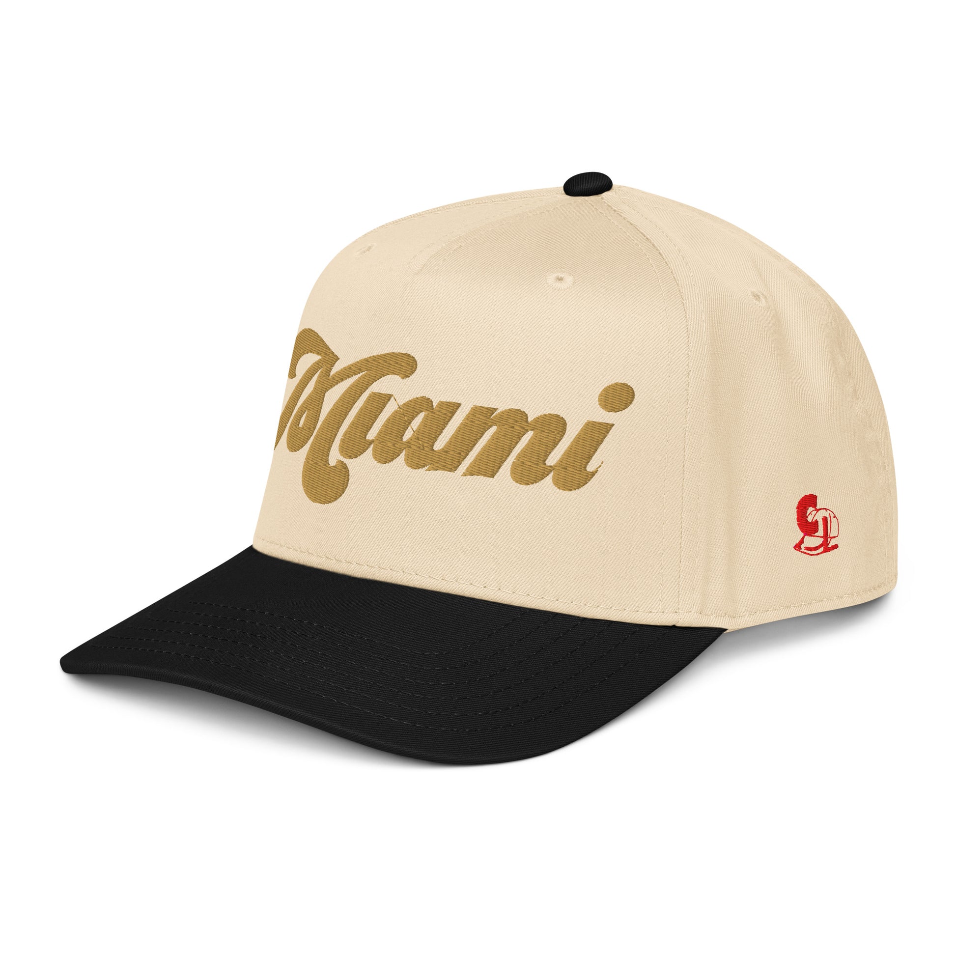 Casquette Snapback, brodée « Miami », en Noir, vue de trois quarts, image 8