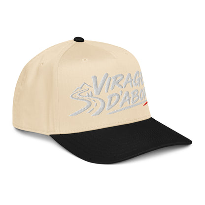 Casquette Snapback, brodée « Virages d'abord », en Noir, vue de trois quarts, image 12