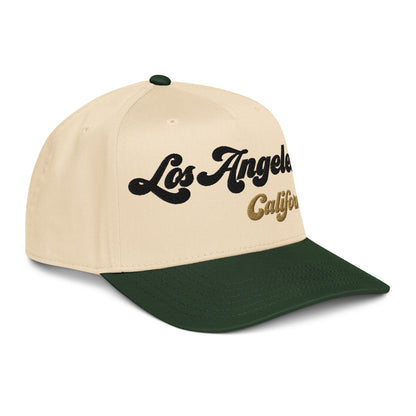 Casquette Snapback, brodée « Los Angeles California », en Dark Green/Natural, vue de trois quarts, image 20