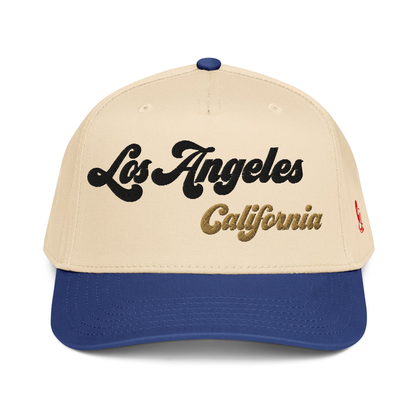 Casquette Snapback, brodée « Los Angeles California », en Royal/Natural, vue de face, image 21