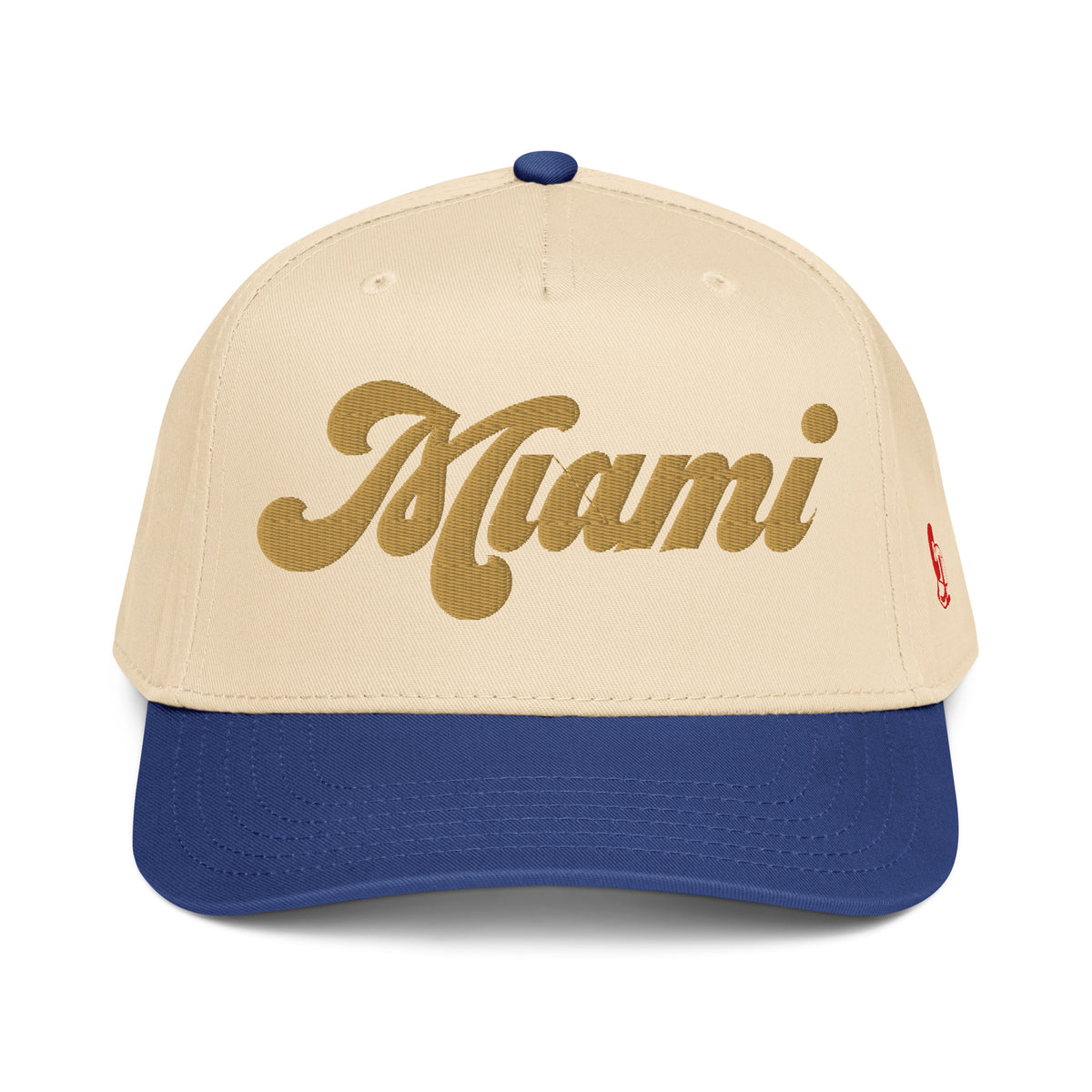 Casquette Snapback, brodée « Miami », en Royal/Natural, vue de face, image 22
