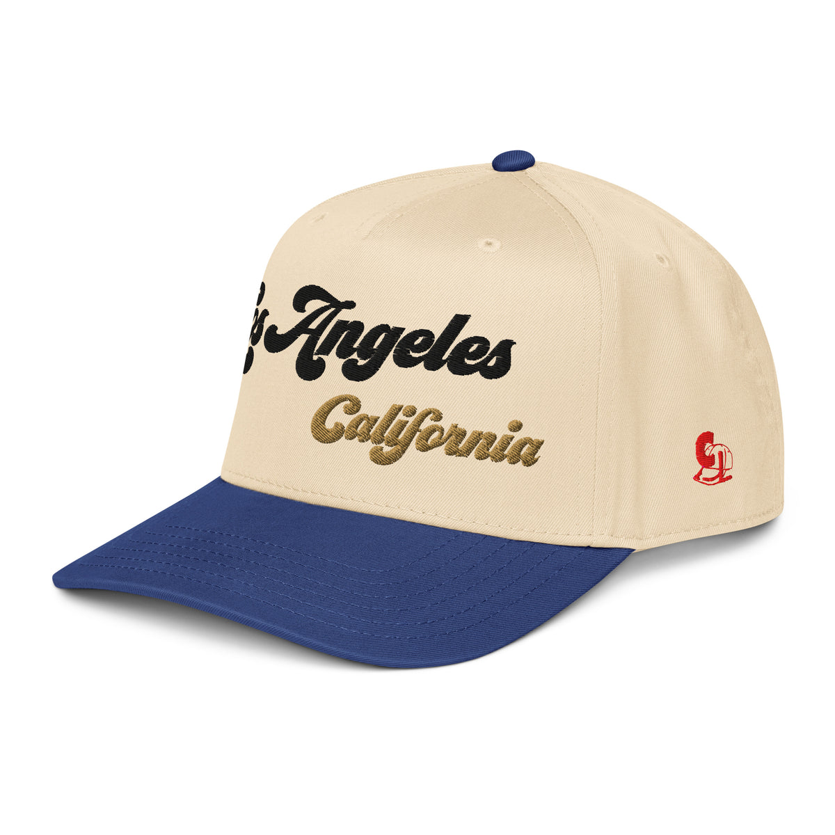 Casquette Snapback, brodée « Los Angeles California », en Royal/Natural, vue de trois quarts, image 23