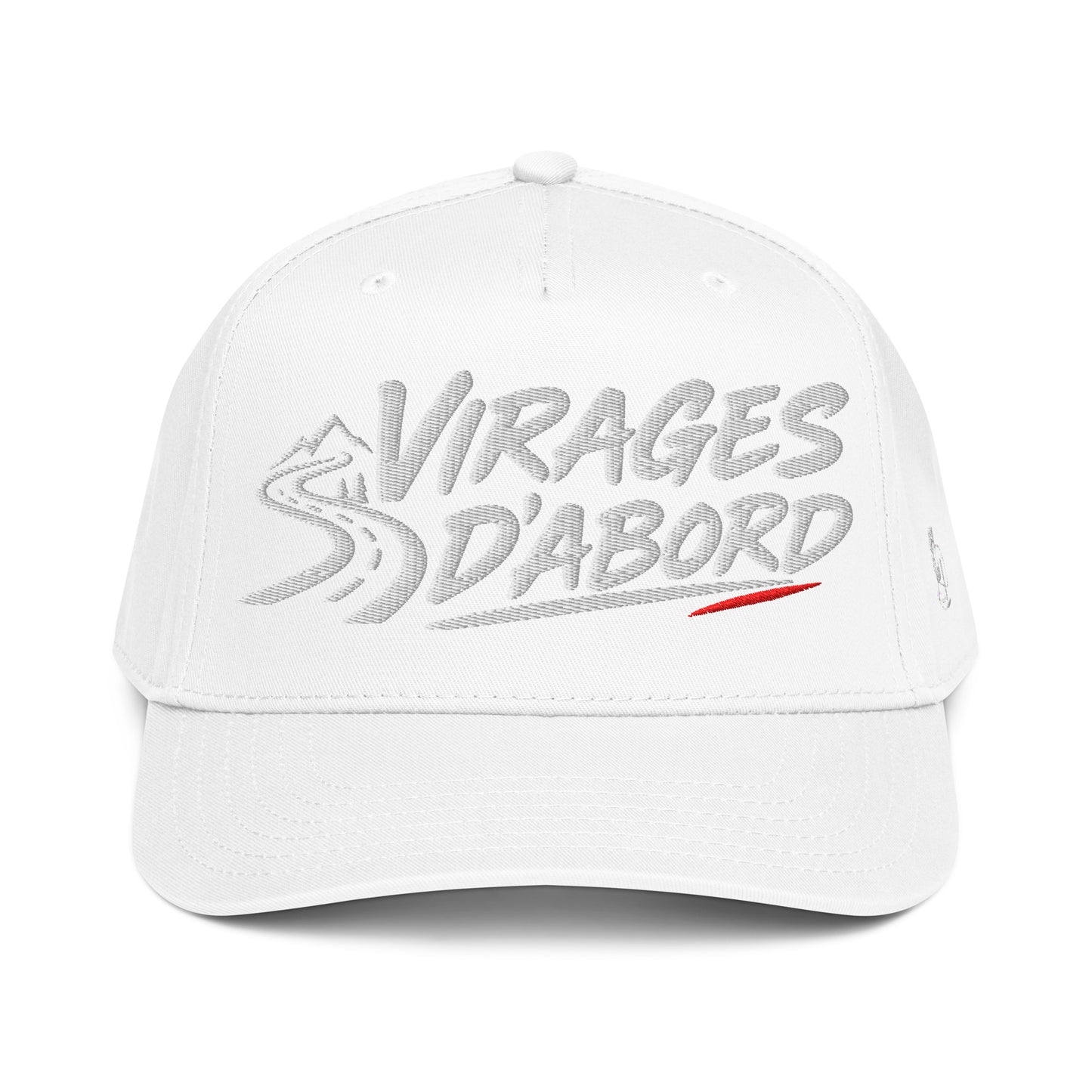 Casquette Snapback, brodée « Virages d'abord », vue de face, image 6