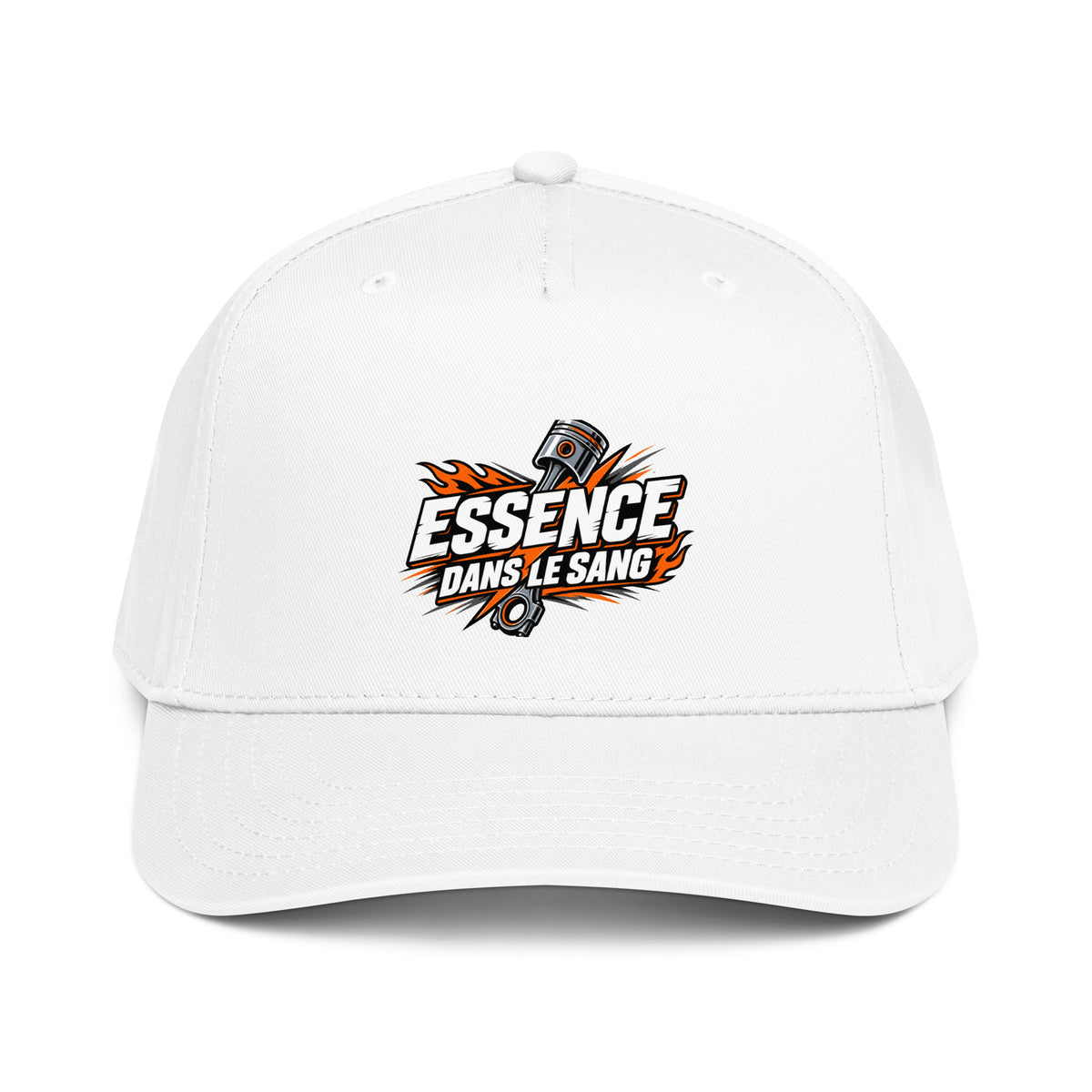 Casquette Snapback, brodée « Essence dans le moteur », vue de face, image 25