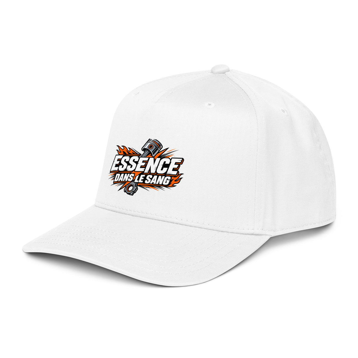 Casquette Snapback, brodée « Essence dans le moteur », vue de trois quarts, image 27
