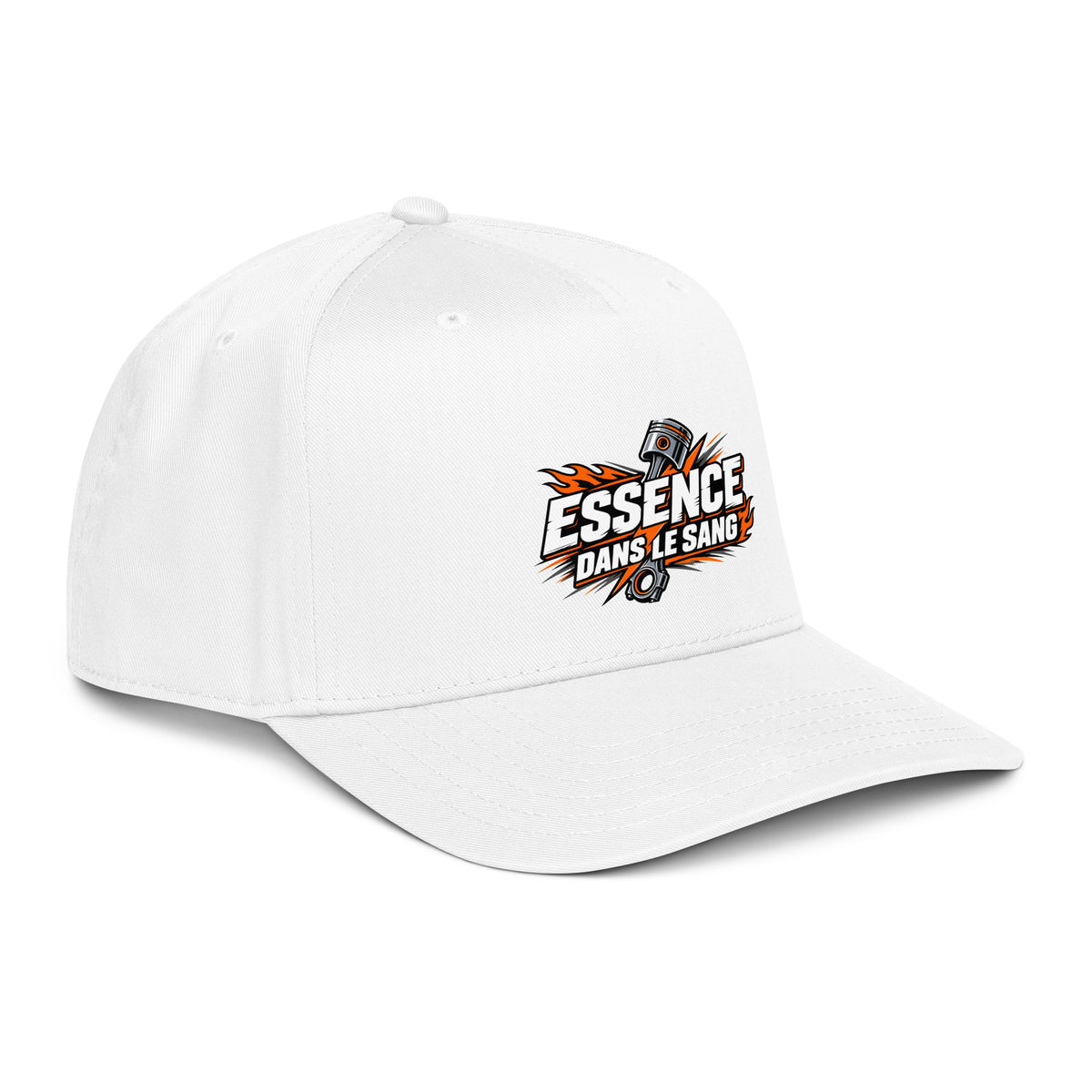 Casquette Snapback, brodée « Essence dans le moteur », vue de trois quarts, image 28