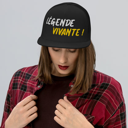 Casquette Trucker de couleur noire "Légende Vivante !"