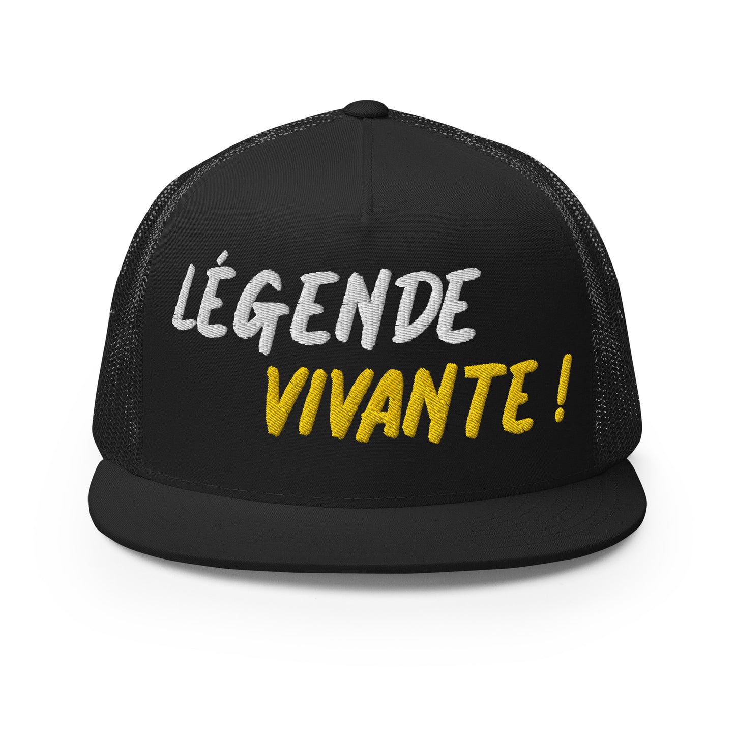 Casquette Trucker de couleur noire "Légende Vivante !"