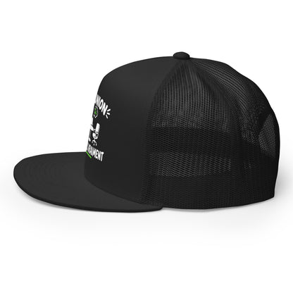 Casquette Trucker, brodée « En réunion mais pas vraiment », en Noir, image 17