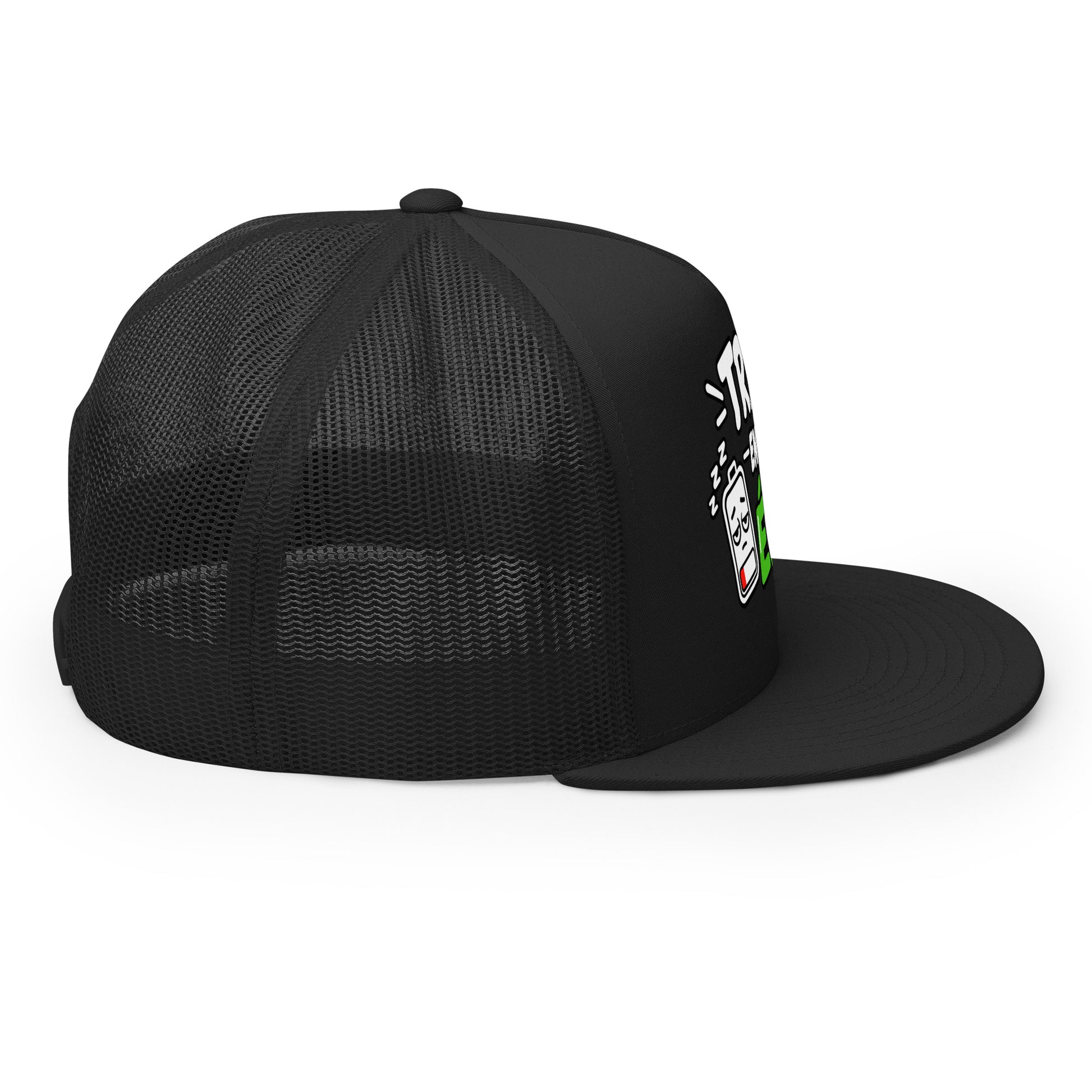 Casquette Trucker, brodée « travail en mode éco », en Noir, image 20