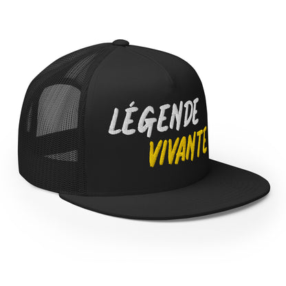 Casquette Trucker de couleur noire "Légende Vivante !"