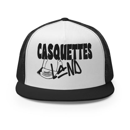 Casquette Trucker de couleur noire "Casquettes Land"