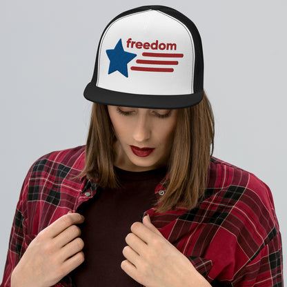 Casquette Trucker de couleur noire "Freedom USA"