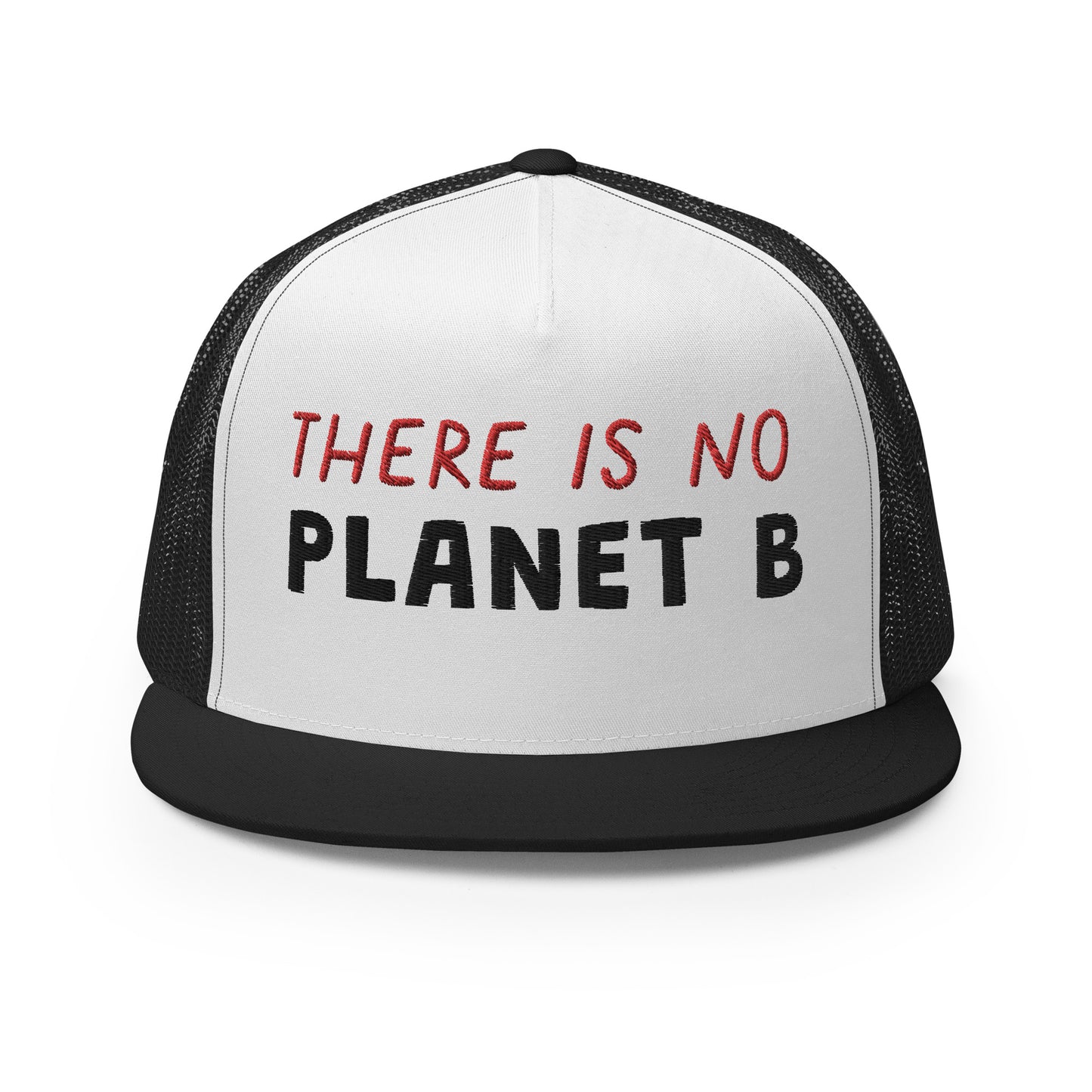 Casquette Trucker de couleur noire "There is no Planet B"