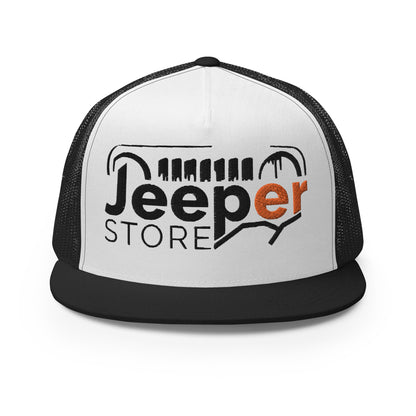 Casquette Trucker de couleur noire "Jeeper Store"