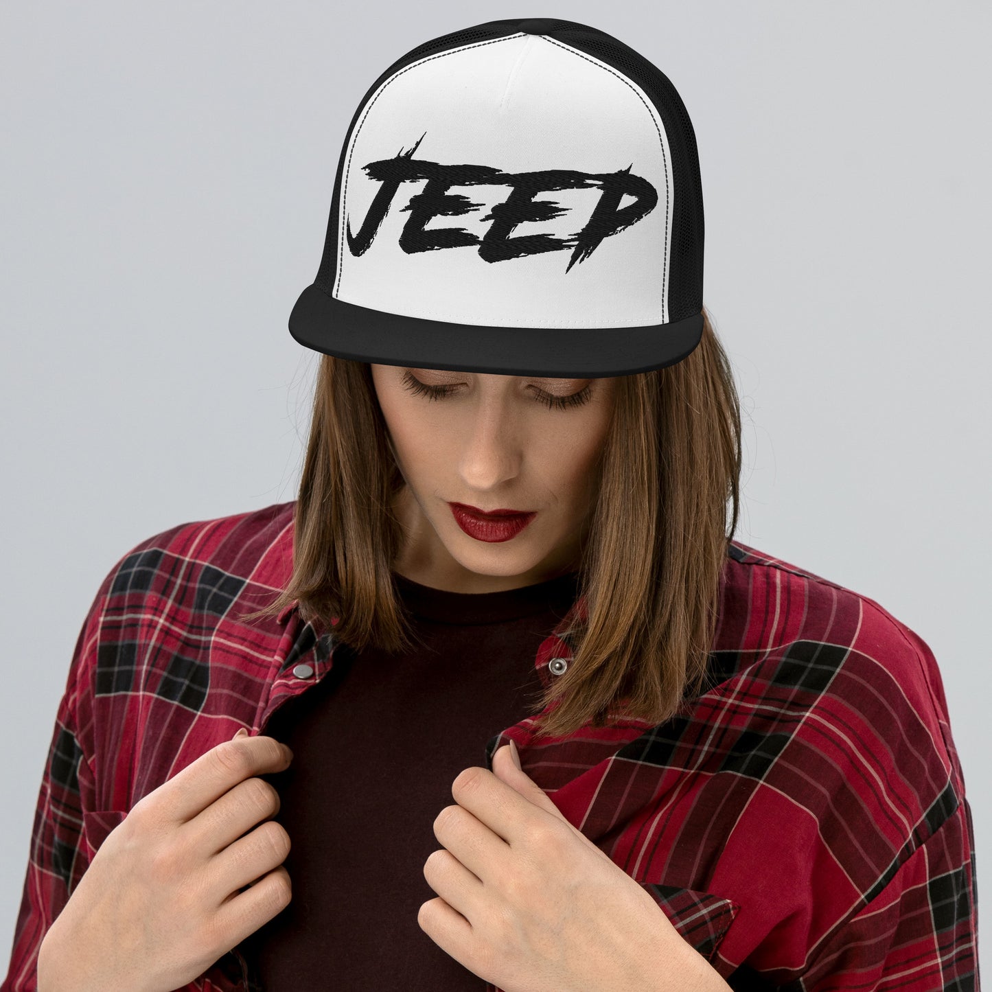 Casquette Trucker de couleur noire "Jeep"