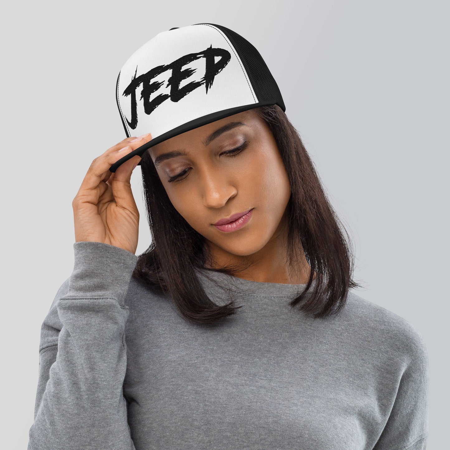 Casquette Trucker de couleur noire "Jeep"