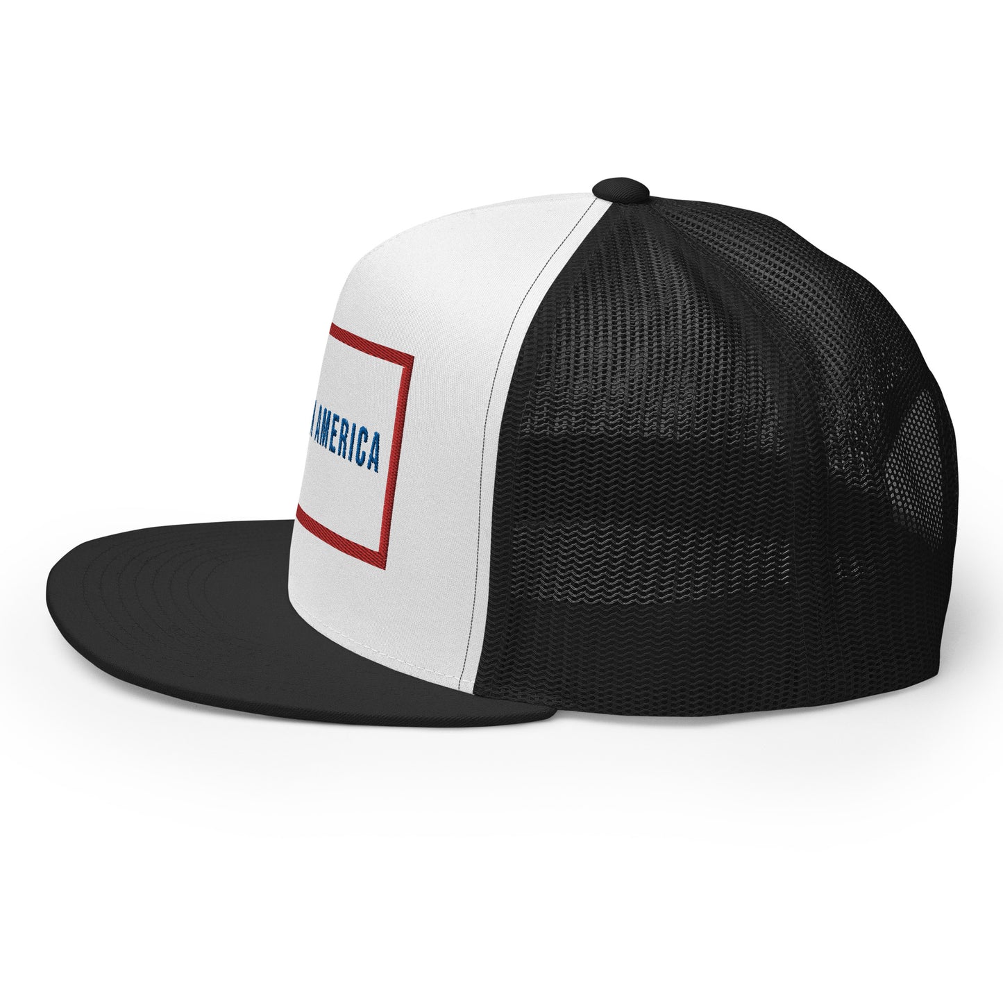 Casquette Trucker de couleur noire "Made In America"