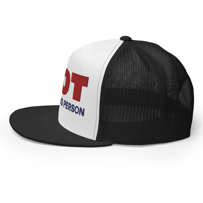 Casquette Trucker de couleur noire "Not A Morning Person"