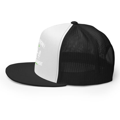 Casquette Trucker, brodée « En réunion mais pas vraiment », en Noir, image 32
