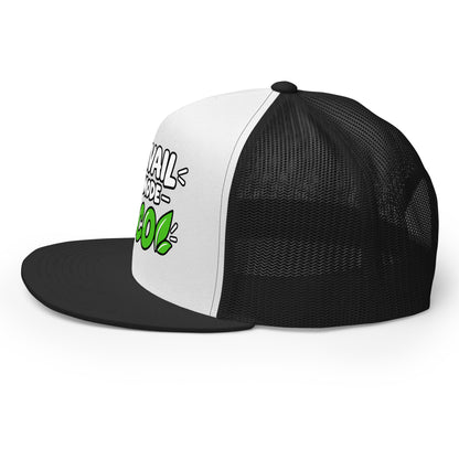 Casquette Trucker, brodée « travail en mode éco », en Noir, image 32