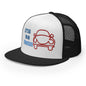 Casquette Trucker de couleur noire "Let's go on in adventure"