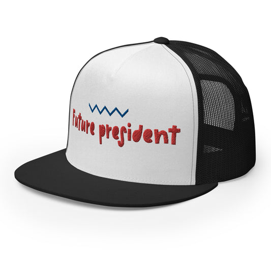 Casquette Trucker de couleur noire "Future President"