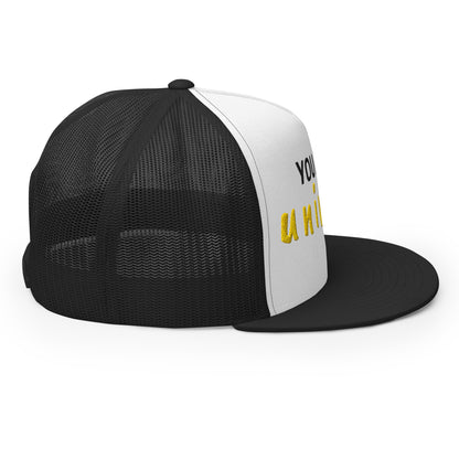 Casquette Trucker de couleur noire "You are my universe"