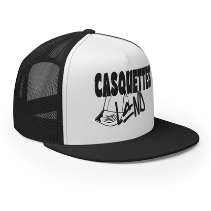 Casquette Trucker de couleur noire "Casquettes Land"