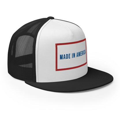 Casquette Trucker de couleur noire "Made In America"