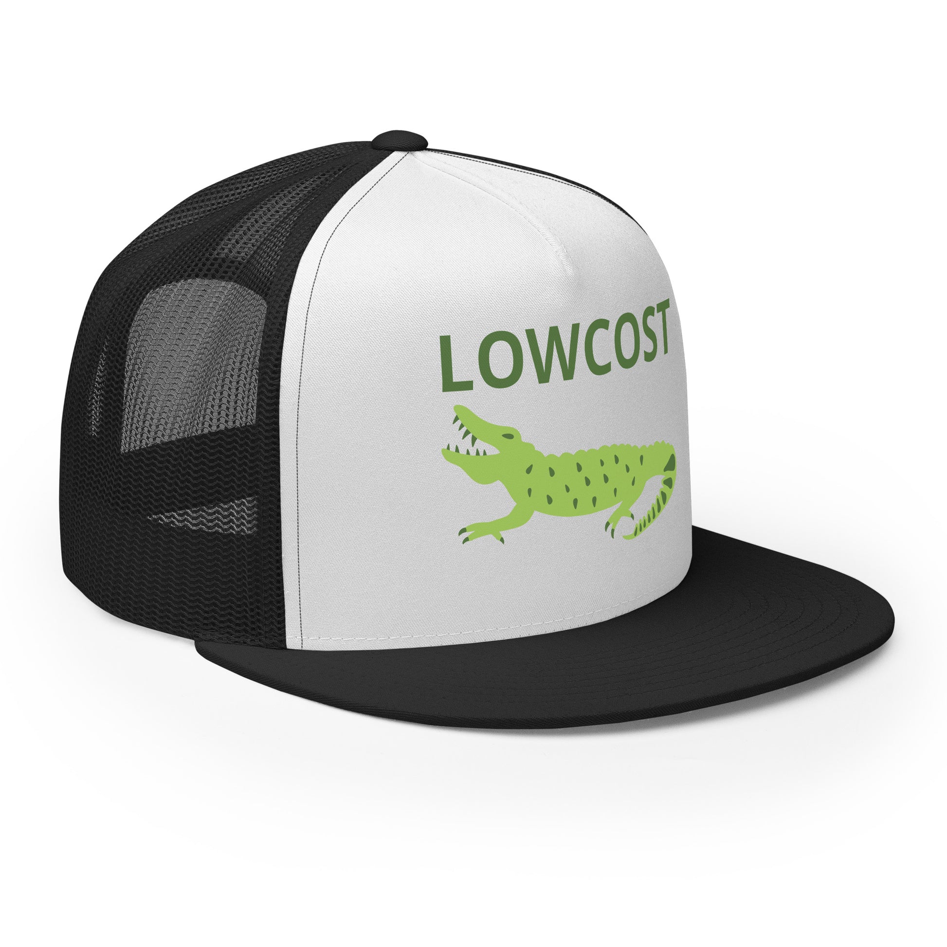 Casquette Trucker, brodée « Lowcost », vue de trois quarts, image 14