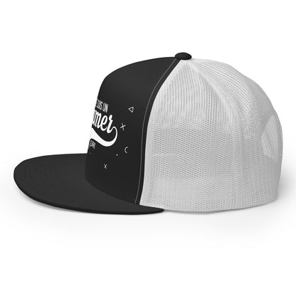 Casquette Trucker, brodée « Je suis un gamer qui déchire », en Noir, image 4