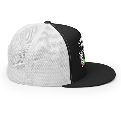 Casquette Trucker, brodée « travail en mode éco », en Noir, image 14