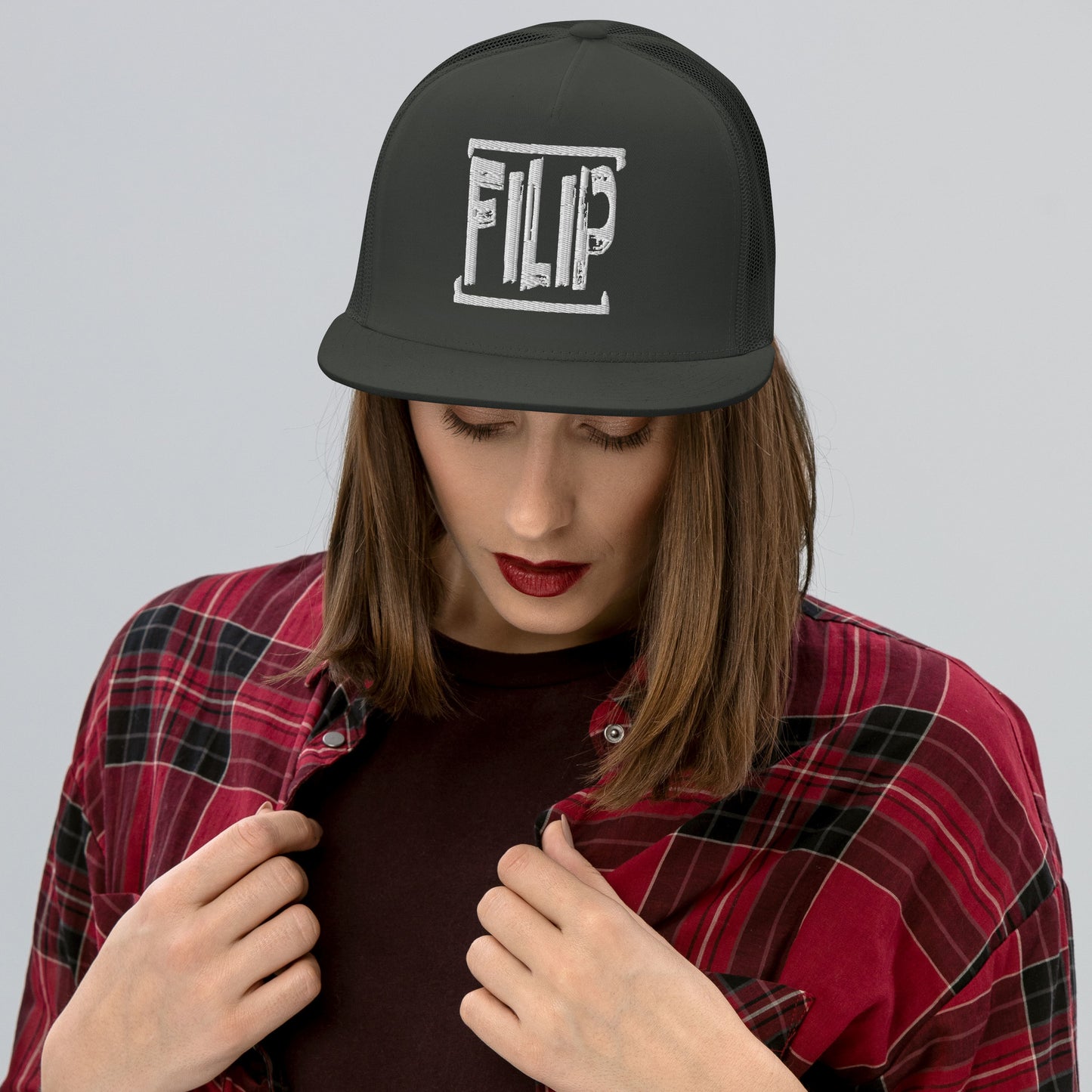 Casquette Trucker de couleur grise "Filip"