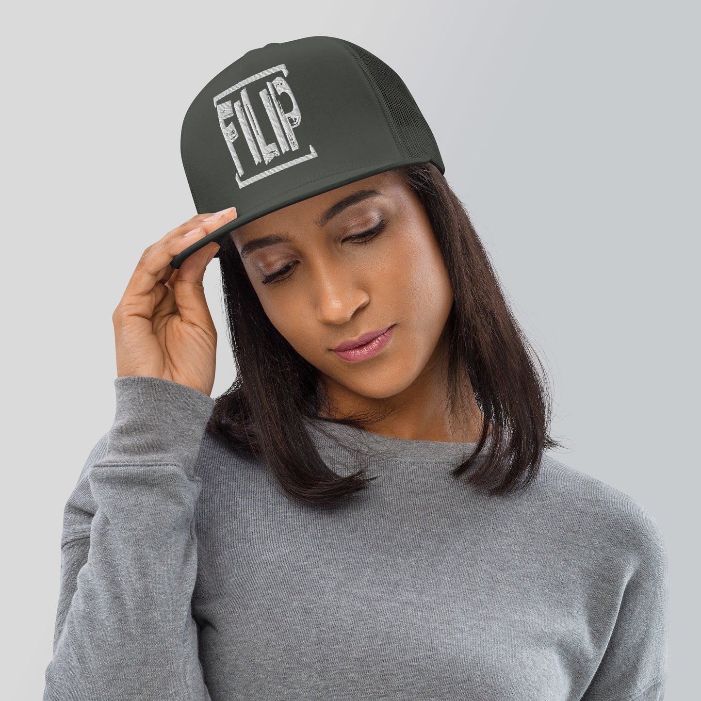 Casquette Trucker de couleur grise "Filip"