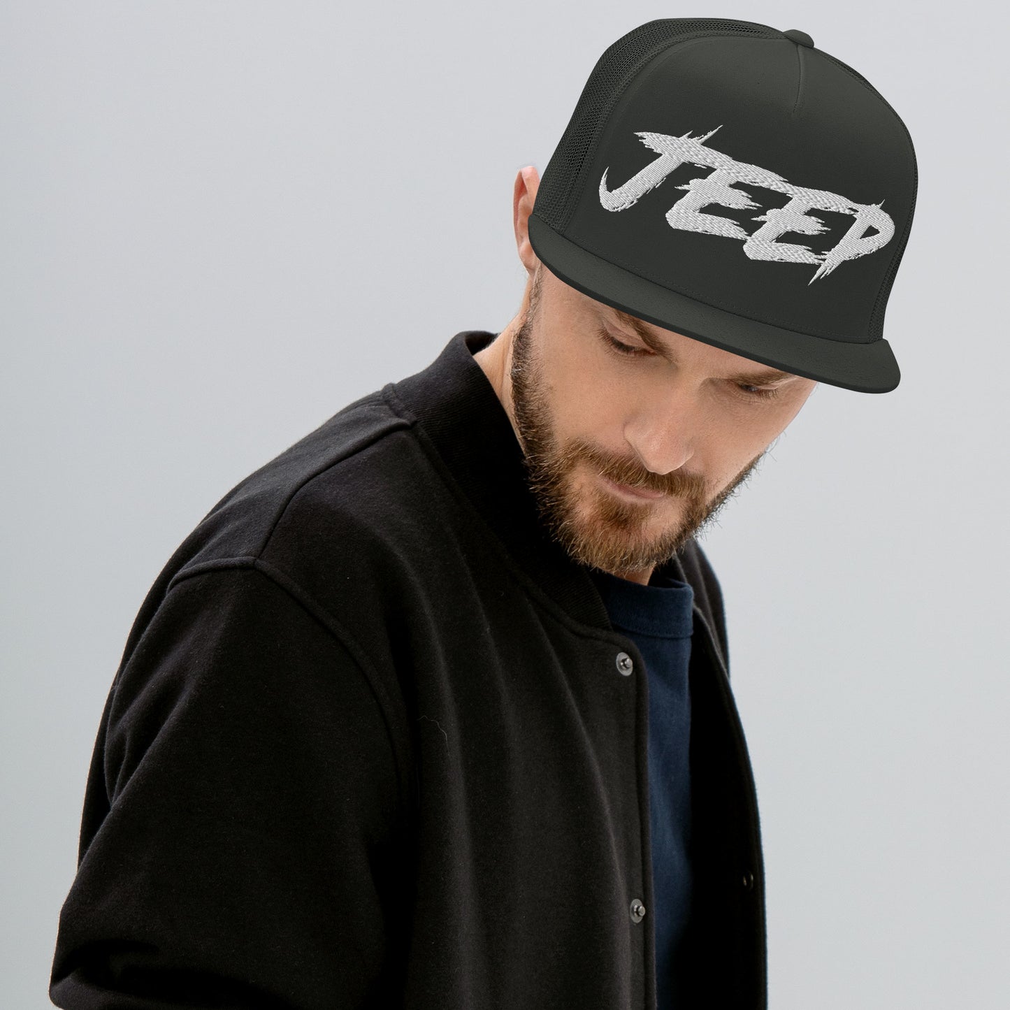 Casquette Trucker de couleur grise "Jeep"