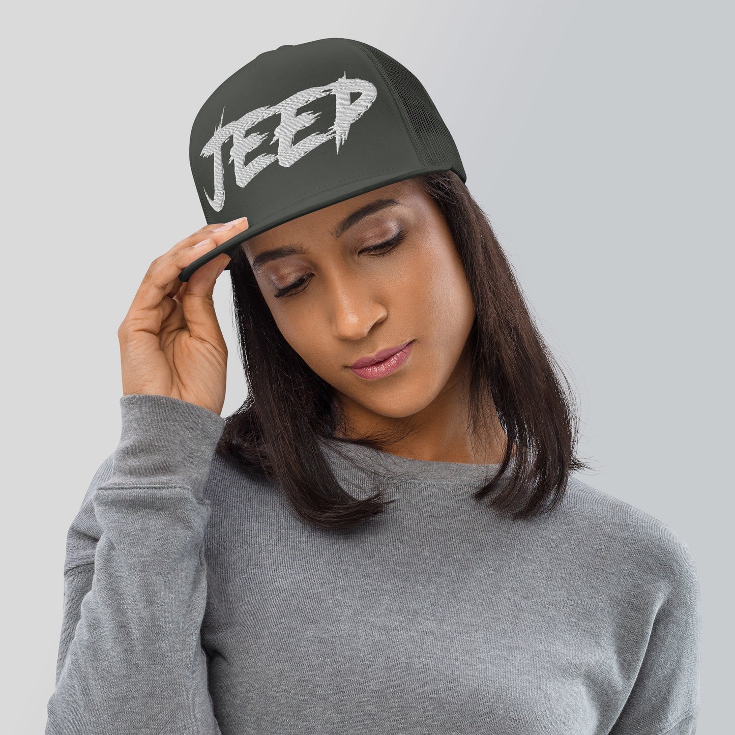 Casquette Trucker de couleur grise "Jeep"