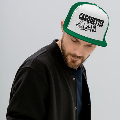 Casquette Trucker de couleur verte "Casquettes Land"