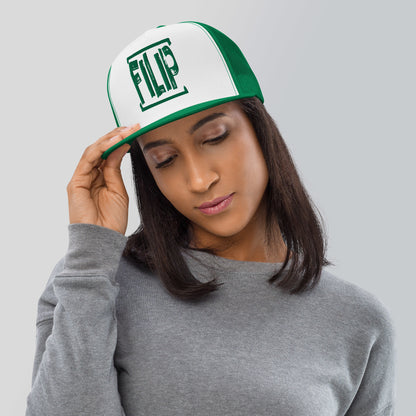 Casquette Trucker de couleur verte "Filip"