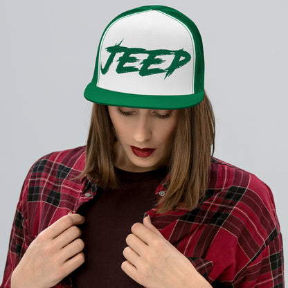 Casquette Trucker de couleur verte "Jeep"