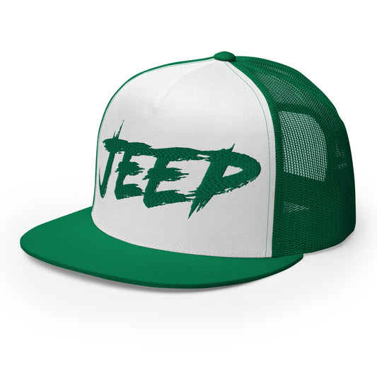 Casquette Trucker de couleur verte "Jeep"