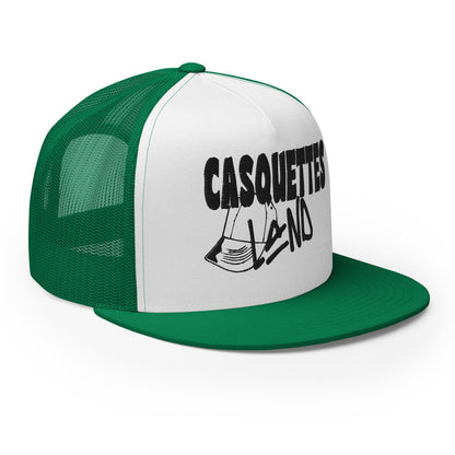 Casquette Trucker de couleur verte "Casquettes Land"